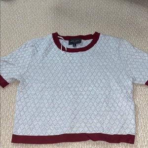 Romeo + Juliet Couture Quilted Sweater Tee Size M